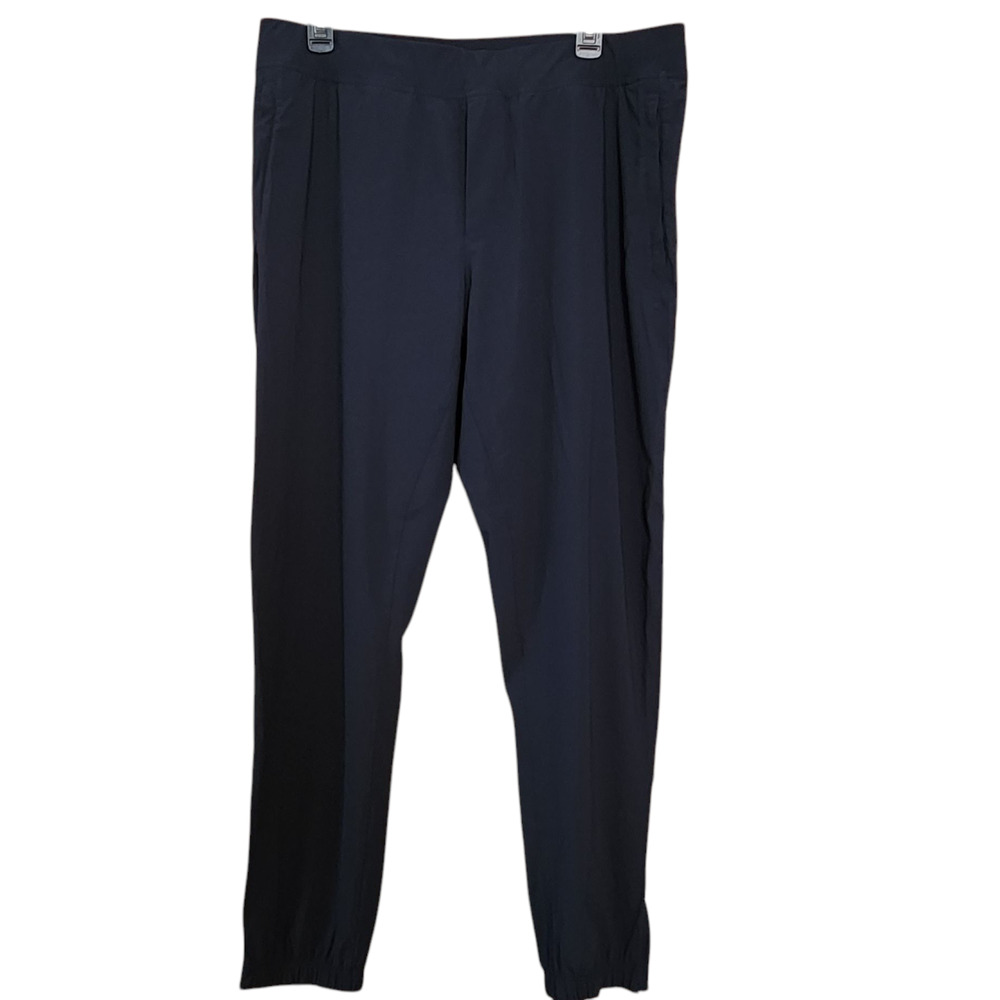 CRZ Yoga Training Joggers Pants, Midnight Navy Blue, Zippered Ankles sz XL